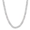 Adornia Silver Plated 8mm Crystal Curb Chain Necklace - 4 of 4