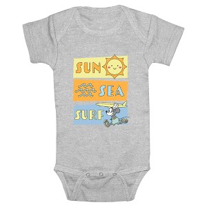 Infant's Mickey & Friends Sun, Sea, Surf Bodysuit - 1 of 4