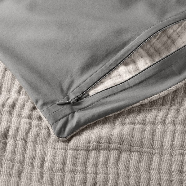 Funda de Colcha Reversible de Algodón Chambray Texturizado - Casaluna™ 5