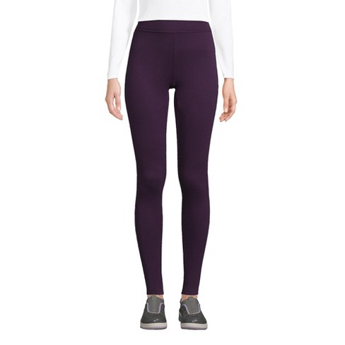 Lands' End Women's High Rise Serious Sweats Pocket Leggings - Large -  Blackberry : Target