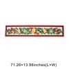 Unique Bargains Christmas Table Runner Polyester Red Yellow Green 71x14 Inch 1 Pc - 3 of 4