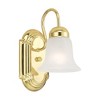 Livex Lighting Riviera 1 - Light Vanity in  Polished Brass - 3 of 4