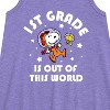 - Peanuts - 1st Grade Is Out Of This World Graphic Sleeveless Aline Dress - 2 of 4