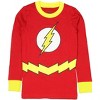 DC Comics Flash Little Boys 2 Piece Shirt & Pants Pajama Set Red - 2 of 4