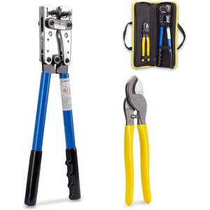 KOTTO Battery Cable Lug Crimper Tool 4-50mm, Pliers with Cable Cutter and Bag - 1 of 1