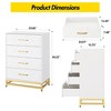 4-Drawer Dresser with Soft-Close Glides, Anti-Tip for Bedroom & Closet - 3 of 4