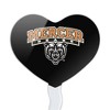 Mercer University Secondary Logo Heart Love Cupcake Picks Toppers Decoration Set of 6 - 2 of 4