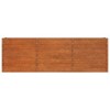 vidaXL Garden Raised Bed Planter - corten Steel Flower Box, Plant Stand, 94.5"x15.7"x30.3", Outdoor Garden/Patio Planter Pot, Rustic Brown - 3 of 4