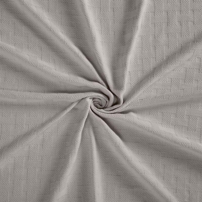 Basketweave Cotton Blanket by Blue Nile Mills, 4 of 10