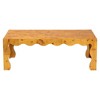 bali & pari Huxley Modern and Contemporary Natural Real Burl Wood Coffee Table - 3 of 4
