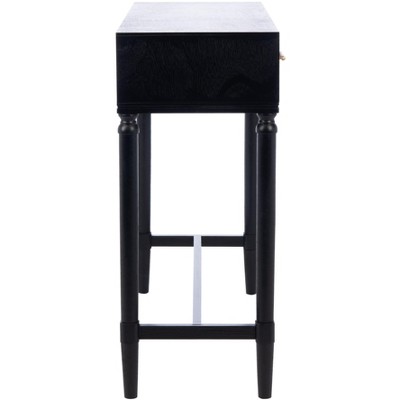 Estella Black and Beige 2-Drawer Console Table