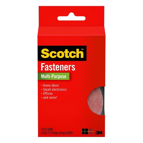 Scotch 1 in. x 3 in. Black Extreme Fasteners (2-Sets per Pack