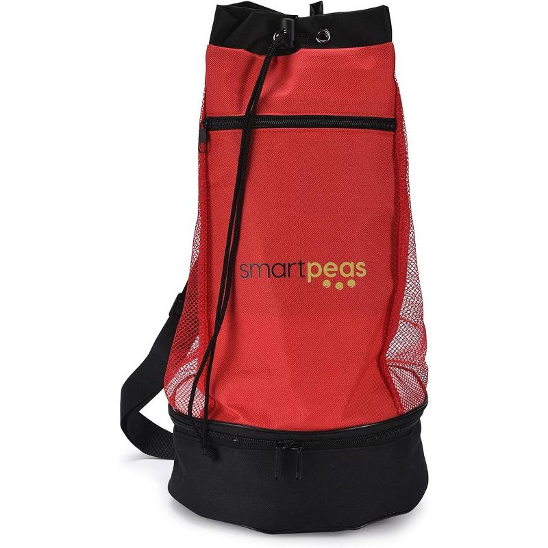 Smartpeas Red Beach Bag-Insulated Tote Bag, Red, 1 of 4