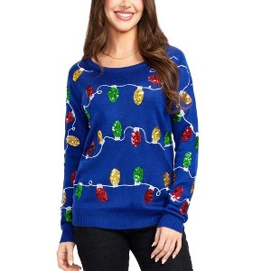 Tipsy Elves Womens Christmas Lights Sweater - 1 of 4