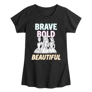 Girls' - Disney - Brave Bold Beautiful Fitted Short Sleeve Graphic T-Shirt - 1 of 4