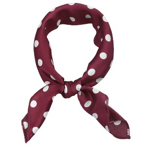 INSPIRE CHIC Women's 1950s Vintage Retro Polka Dots Head Neck Scarves 1 Pc - 1 of 4