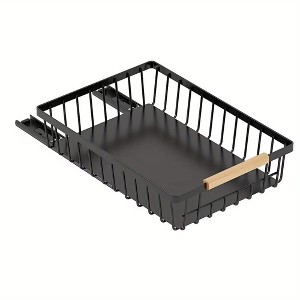 MaseiKar Pull Out Cabinet Organizer, Metal Slide Out Drawers for Cabinets, Sliding Drawers Adhesive Nano Film Roll out Shelf for Kitchen Pantry - 1 of 4