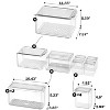 LunaLulinlk Set of 7 Fridge Organizer Refrigerator Organizer Bins with Lids, Fridge Organization and Storage Clear Containers - 2 of 4
