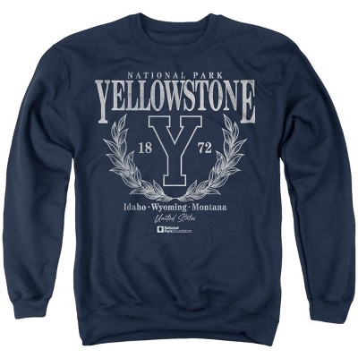 Men's Yellowstone National Park Laurel Wreath Crewneck Sweatshirt