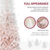 TopComfy Christmas Tree Stand Unlit Pencil Fir Artificial Christmas Tree with Auto Open Design, Pink, 28.8"*28.8"*70.8" - 4 of 4