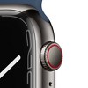 Apple Watch Series 7 GPS + Cellular, 45mm Graphite Stainless Steel Case with Abyss Blue Sport Band - image 3 of 4