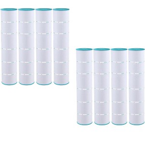 Hurricane 8 Pack HF7482-04 Advanced Pool Filter Cartridge Replacement for PJAN145, Unicel C-7482, Filbur FC-0820, Jandy Industries CL580, CV580 - 1 of 4