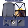 Luggage 3 Piece Set(20"/24"/28"), Hardshell Suitcase With Double Mute Spinner Wheels, TSA Lock - 4 of 4
