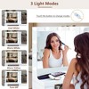 FURNIinspire Vanity Tables Vanity Desk With Freely Adjustable Side Cabinet And Mirror, 5 Storage Drawers And 2 Shelves, 55.2"*15.75"*55.28" - 4 of 4