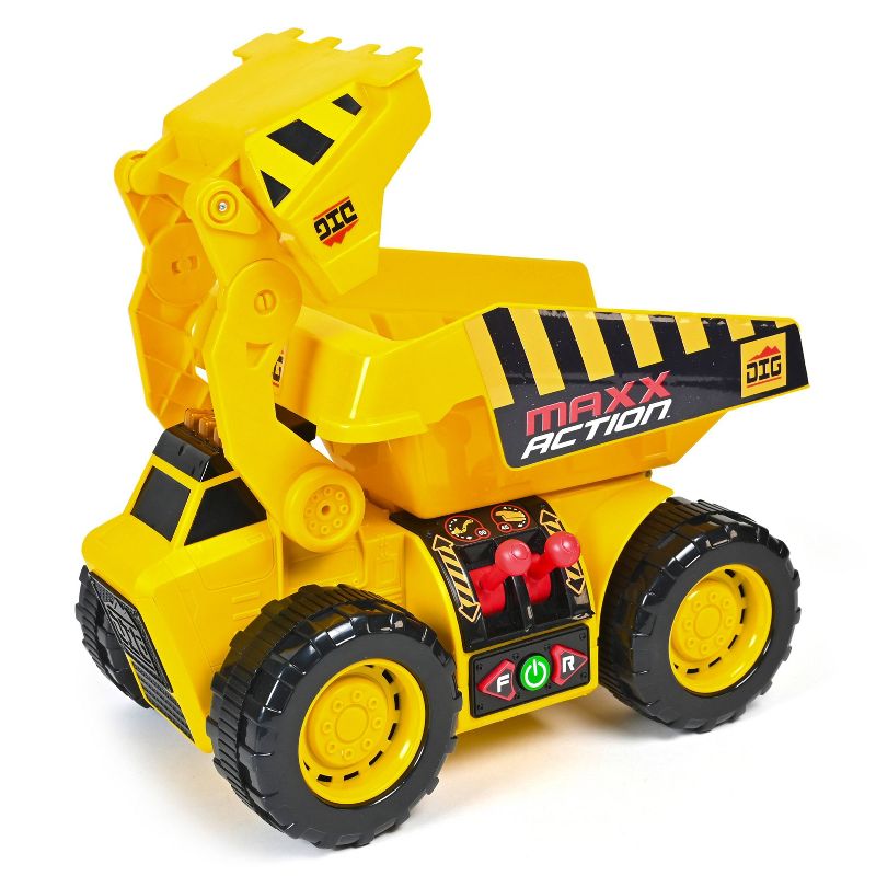 Maxx Action 2-N-1 Dig Rig Dump Truck and Front End Loader Toy Vehicle, 3 of 13