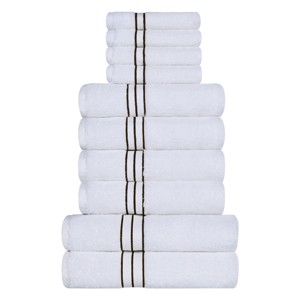 Premium Cotton Solid Plush Heavyweight Hotel Luxury Towel Set by Blue Nile Mills - 1 of 4