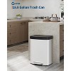 16 Gallon / 60 Liter Stainless Steel Trash Can,For Office, Bathroom, Dining Room - 2 of 4
