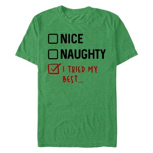 Men's Lost Gods I Tried My Best Checklist T-Shirt - 1 of 3