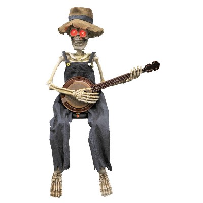 39" Halloween Skeleton Playing Banjo