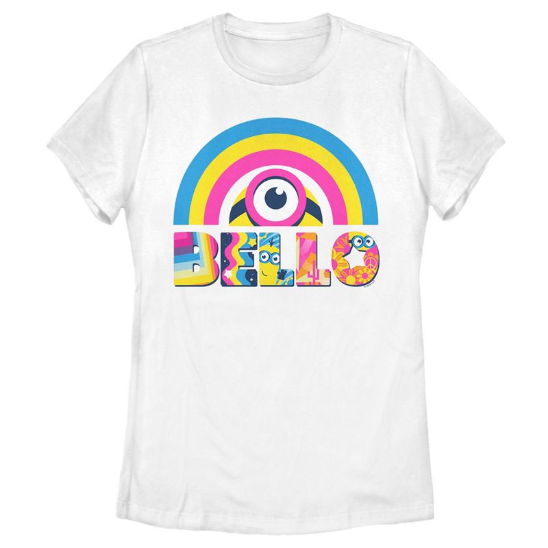 Women's Minions: The Rise of Gru Bello Rainbow Arch T-Shirt, 1 of 5