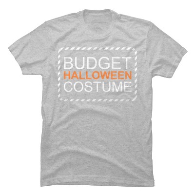 Men's Design By Humans Budget Halloween By rock3tman T-Shirt