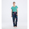Women's Tropical Birds Polyknit Pajama Pants - 3 of 4