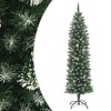 vidaXL Christmas Tree Green and white PVC Slim Decorative Inlays - 2 of 4