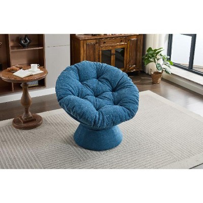 CAVINAS Oversized 360-Degree Swivel Accent Chair, Comfortable Lounge Chair, Barrel Papasan Chair for Living Room or Bedroom