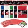 Monster Protectors Multi-Color Sleeves(300 Pack) -Small Size(64mm x 89mm) Small Sized Cards - Black, White, red, Blue & Green - 3 of 4