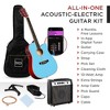 Best Choice Products Beginner Acoustic Electric Guitar Starter Set 41in w/ Wood Cutaway Design, Gig Bag - 3 of 4