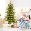 Tangkula 9/7.5/6 FT Pre-lit Artificial Christmas Tree, Hinged Xmas Tree w/ 1770/1162/714 Branch Tips, 560/380/260 Multicolored & Warm White LED Lights - 3 of 4
