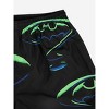 Batman Forever Batman & Riddler Repeat Blended Logo Adult Black Shorts - 2 of 4