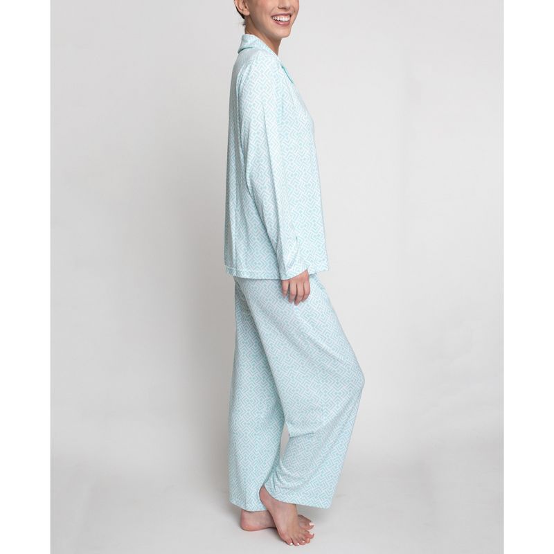 Hanes Morning Meditation Collar Pajama Set, 3 of 4