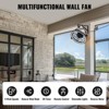 Ludomide 23.2 Inch Indoor Wall Mount Fan, 6-Speed Wall Fan With Remote And LED Light, Industrial Wall Mounted Fan 7 Blades - 4 of 4