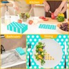 Hachikiko 100 Pack Teal Polka Dots Guest Towel Napkins,Red Disposable Dinner Napkins Easter Paper Hand Towels Picnic Napkins for Wedding Supply - 4 of 4