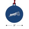 Brandeis University Primary Logo Aluminum Holiday Christmas Tree Ornament - 3 of 4