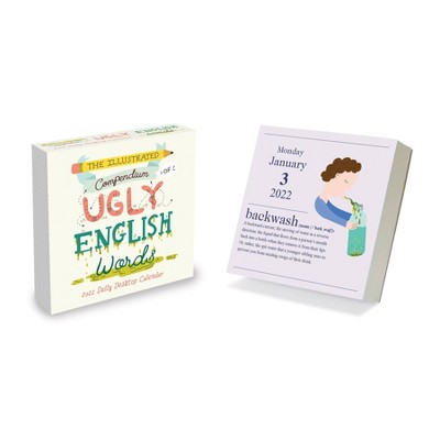 2022 Desktop Daily Calendar Ugly English Words - The Time Factory