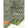 Elerevyo Women's Striped Satin Square Silk Scarves Neckerchief 35.4"x35.4" - 4 of 4