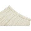 Women's Chiffon High Waist Pleated Maxi Skirt - Flowy A-Line Flared Long Skirt Perfectly Pale - 3 of 4
