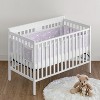 Sweet Jojo Designs Girl BreathableBaby Breathable Mesh Crib Liner Rose Lavender Purple - 2 of 4